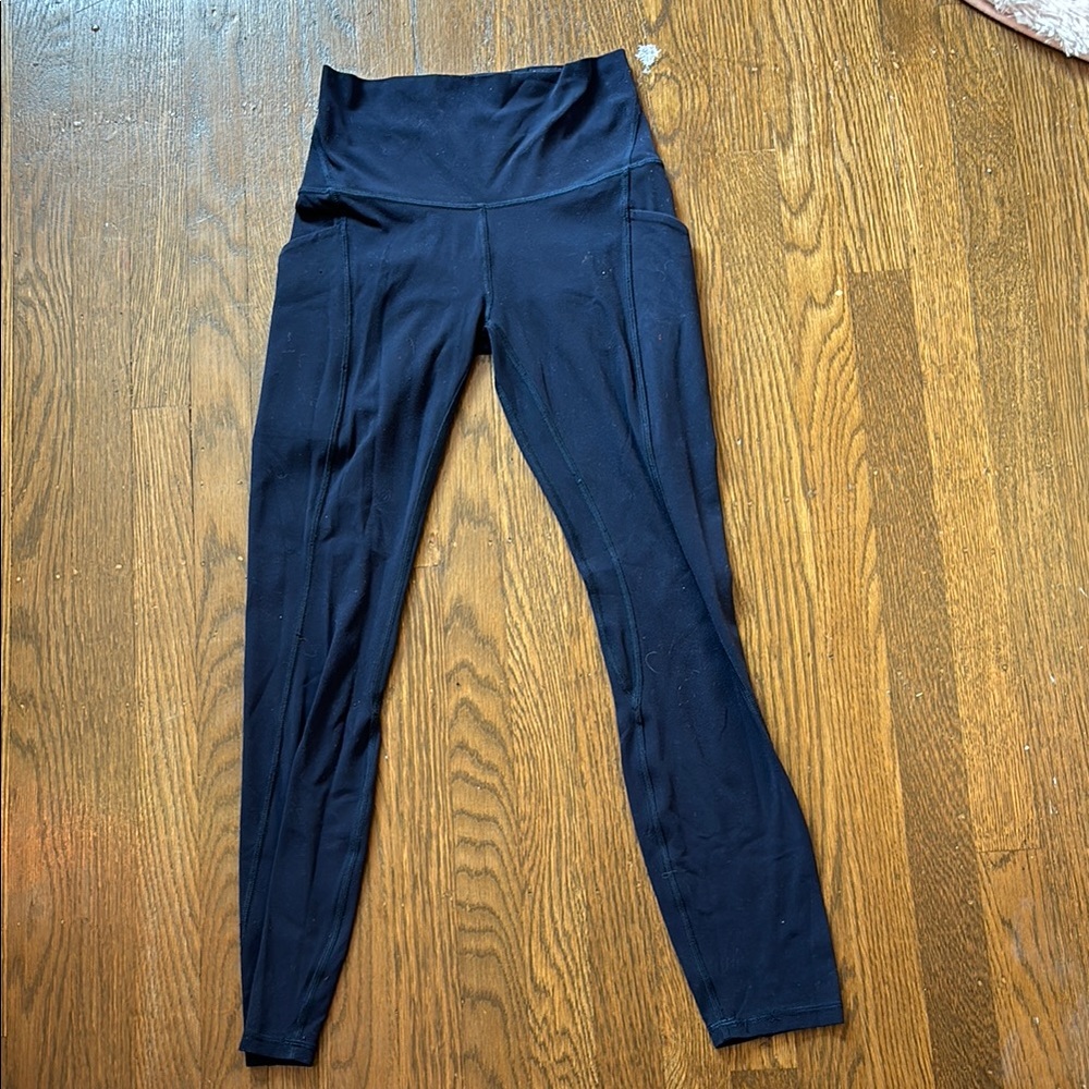 Lululemon Navy Blue High-Waisted Leggings